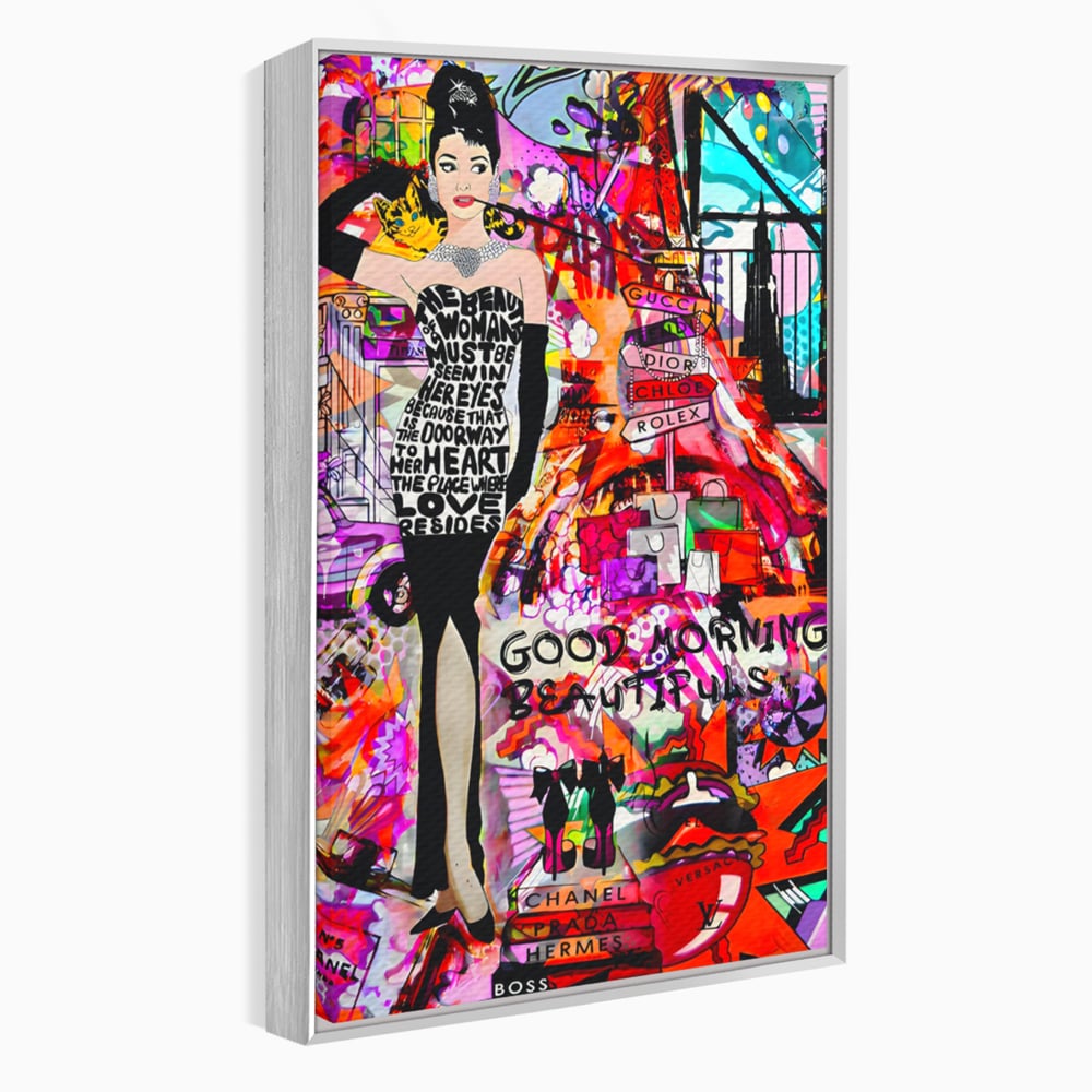 Tablou Canvas Premium LuxCanva® C1133, All About Brands , Culori, Pop Art Painting, Girl, Brands, Living Room, Bar, Relaxare, Culori Vibrante