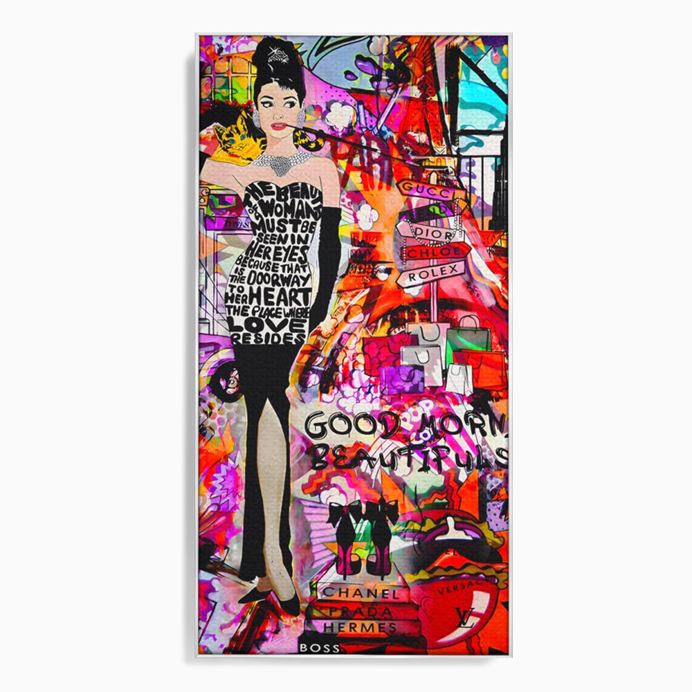 Tablou Canvas Premium LuxCanva® C1133, All About Brands , Culori, Pop Art Painting, Girl, Brands, Living Room, Bar, Relaxare, Culori Vibrante