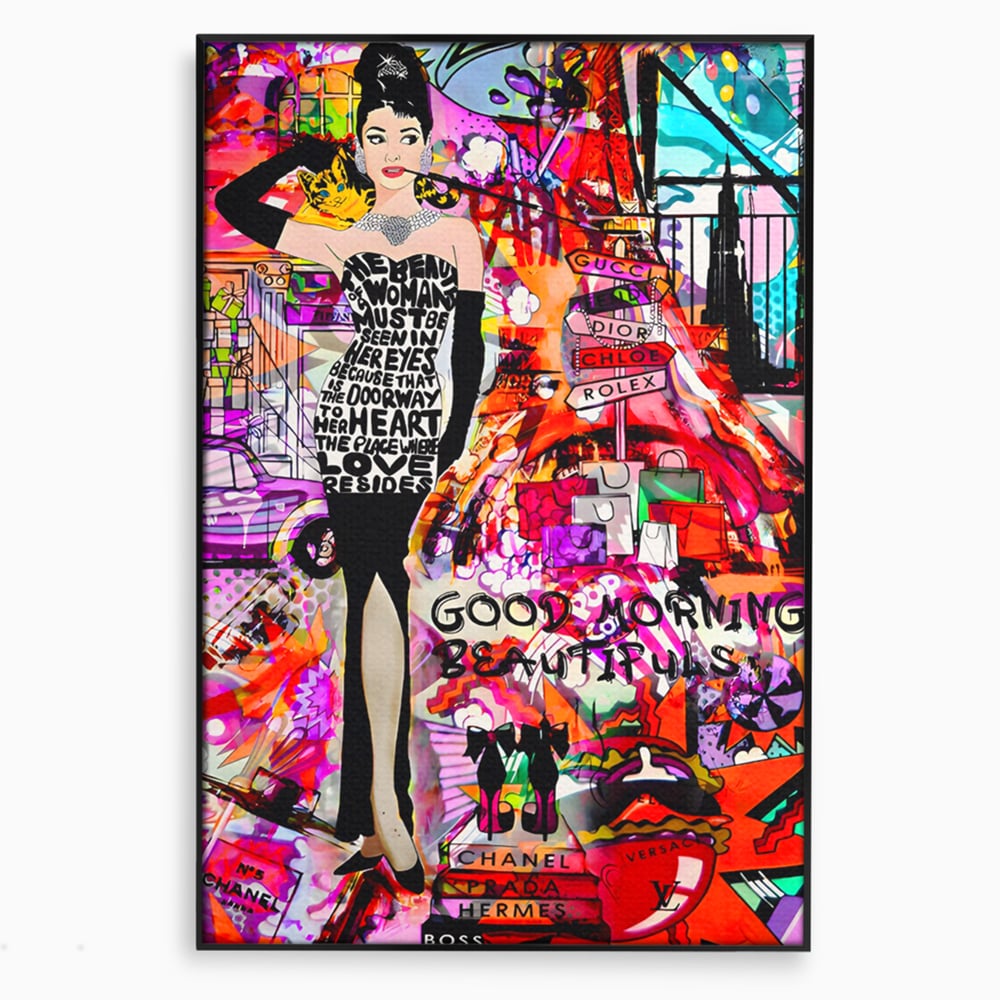 Tablou Canvas Premium LuxCanva® C1133, All About Brands , Culori, Pop Art Painting, Girl, Brands, Living Room, Bar, Relaxare, Culori Vibrante