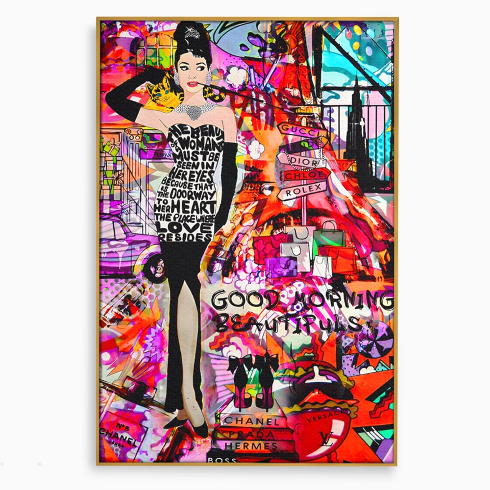 Tablou Canvas Premium LuxCanva® C1133, All About Brands , Culori, Pop Art Painting, Girl, Brands, Living Room, Bar, Relaxare, Culori Vibrante