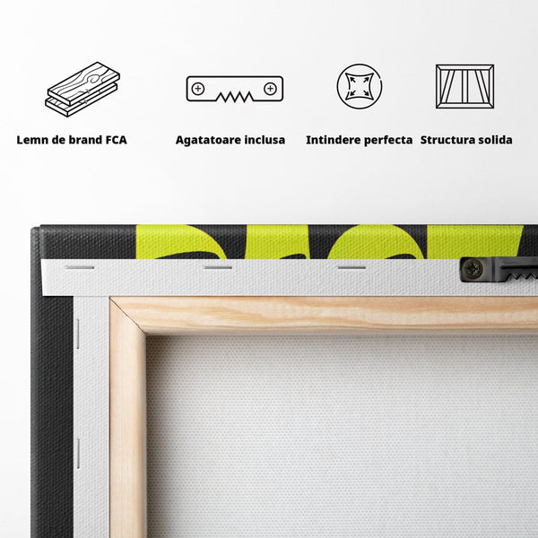 Tablou Canvas Premium LuxCanva® C1136, Happy Dancing Heart , Culori, Joy, Party, Happinness, Living Room, Bar, Relaxare, Culori Vibrante