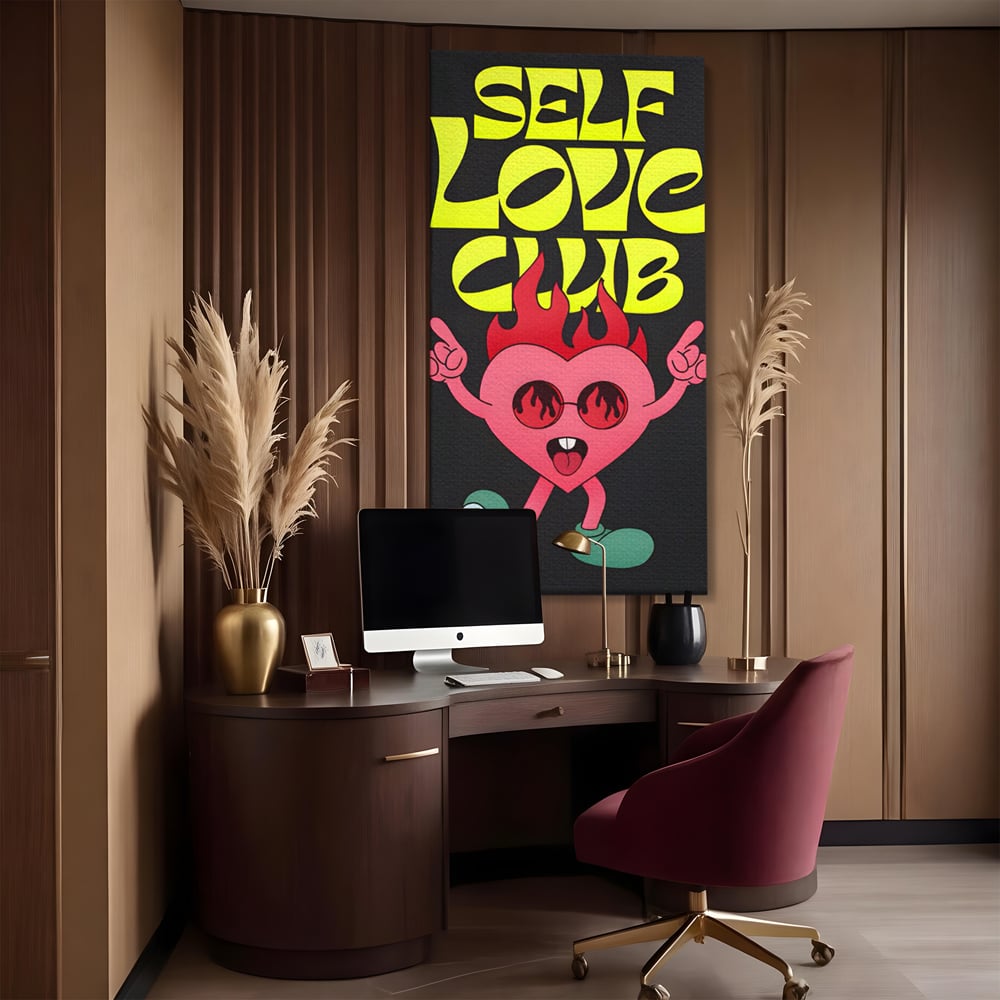 Tablou Canvas Premium LuxCanva® C1136, Happy Dancing Heart , Culori, Joy, Party, Happinness, Living Room, Bar, Relaxare, Culori Vibrante