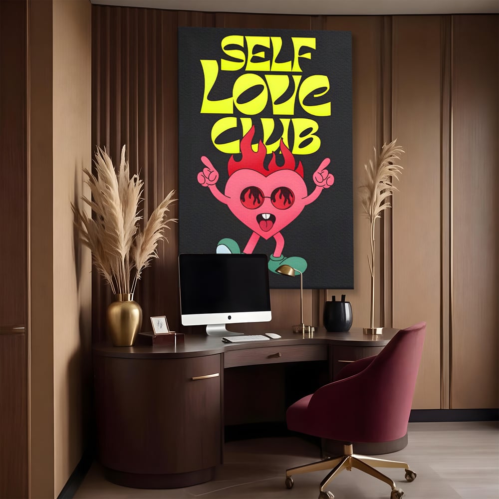 Tablou Canvas Premium LuxCanva® C1136, Happy Dancing Heart , Culori, Joy, Party, Happinness, Living Room, Bar, Relaxare, Culori Vibrante