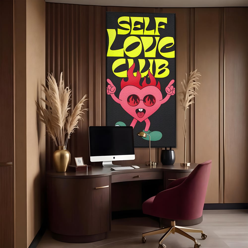 Tablou Canvas Premium LuxCanva® C1136, Happy Dancing Heart , Culori, Joy, Party, Happinness, Living Room, Bar, Relaxare, Culori Vibrante