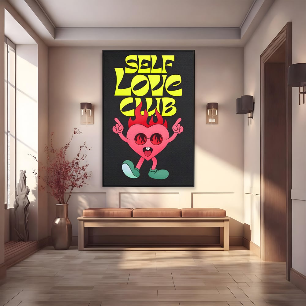 Tablou Canvas Premium LuxCanva® C1136, Happy Dancing Heart , Culori, Joy, Party, Happinness, Living Room, Bar, Relaxare, Culori Vibrante