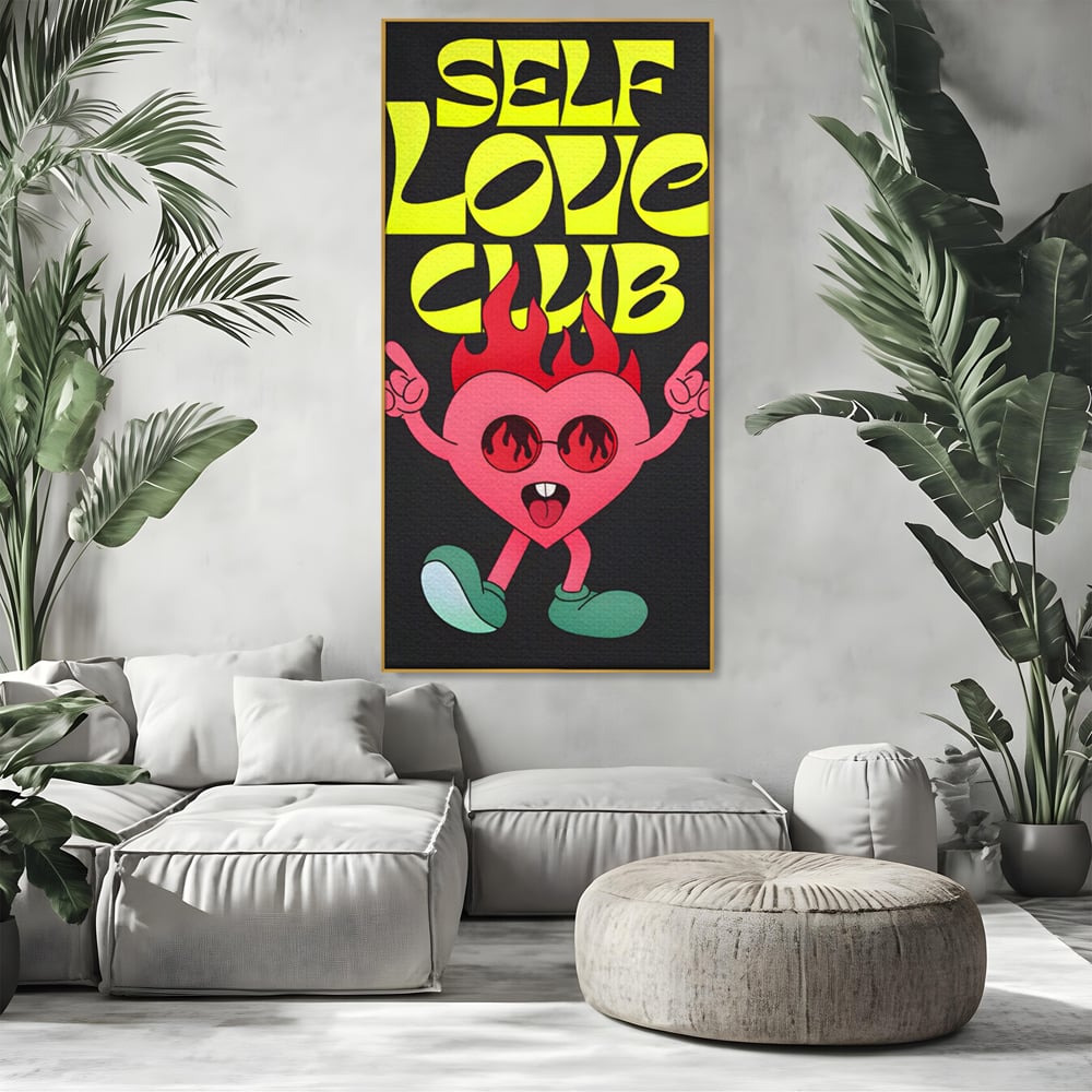 Tablou Canvas Premium LuxCanva® C1136, Happy Dancing Heart , Culori, Joy, Party, Happinness, Living Room, Bar, Relaxare, Culori Vibrante