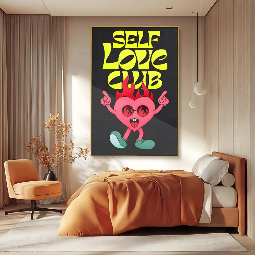 Tablou Canvas Premium LuxCanva® C1136, Happy Dancing Heart , Culori, Joy, Party, Happinness, Living Room, Bar, Relaxare, Culori Vibrante