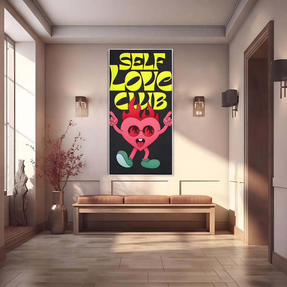 Tablou Canvas Premium LuxCanva® C1136, Happy Dancing Heart , Culori, Joy, Party, Happinness, Living Room, Bar, Relaxare, Culori Vibrante
