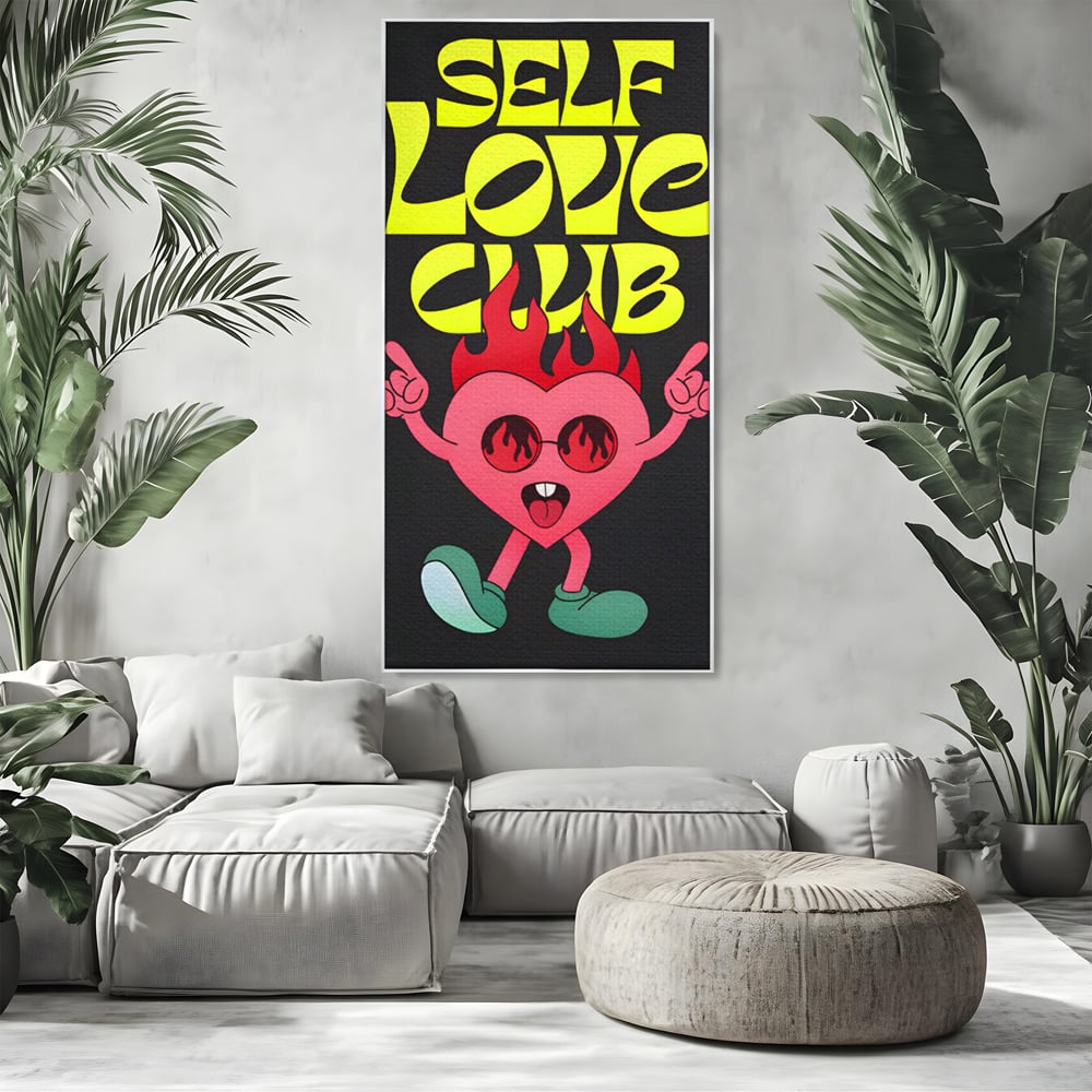Tablou Canvas Premium LuxCanva® C1136, Happy Dancing Heart , Culori, Joy, Party, Happinness, Living Room, Bar, Relaxare, Culori Vibrante