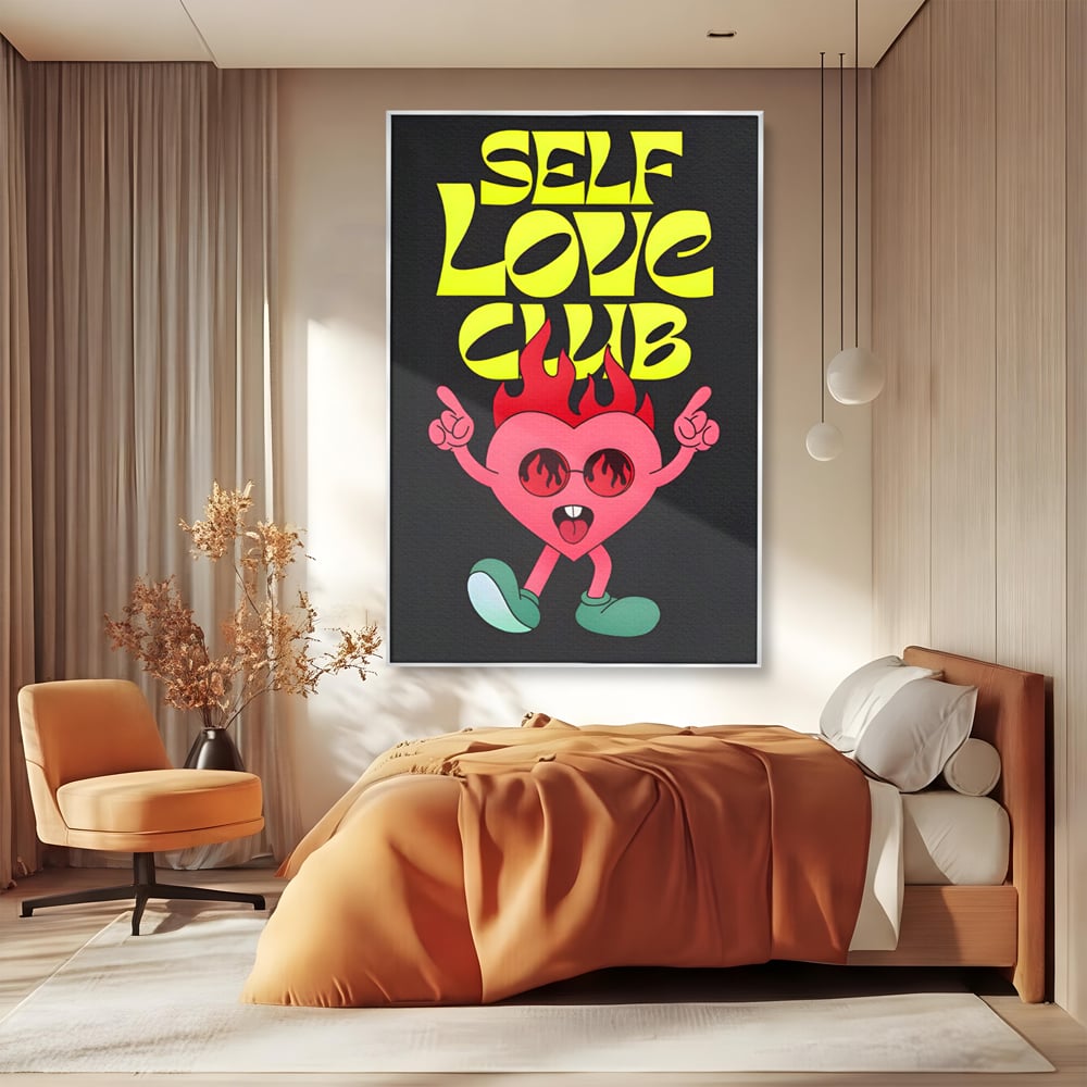 Tablou Canvas Premium LuxCanva® C1136, Happy Dancing Heart , Culori, Joy, Party, Happinness, Living Room, Bar, Relaxare, Culori Vibrante