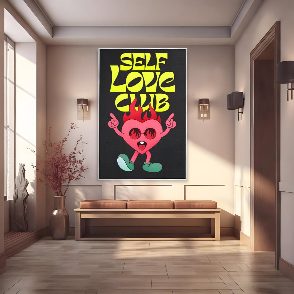 Tablou Canvas Premium LuxCanva® C1136, Happy Dancing Heart , Culori, Joy, Party, Happinness, Living Room, Bar, Relaxare, Culori Vibrante