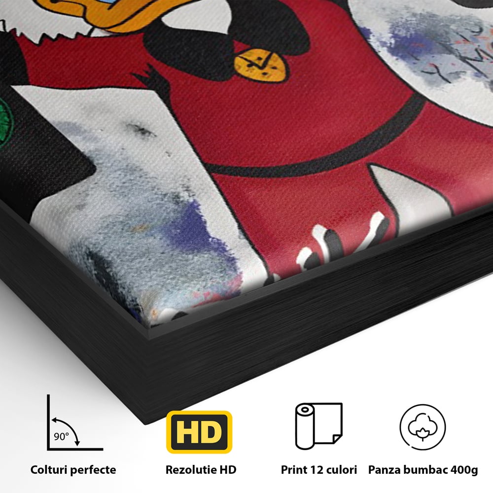 Tablou Canvas Premium, LuxCanva® C1140, Old Donald Ready To Party, Culori, Cartoon Character, Champagne, Good Life, Living Room, Bar, Relaxare, Culori Vibrante