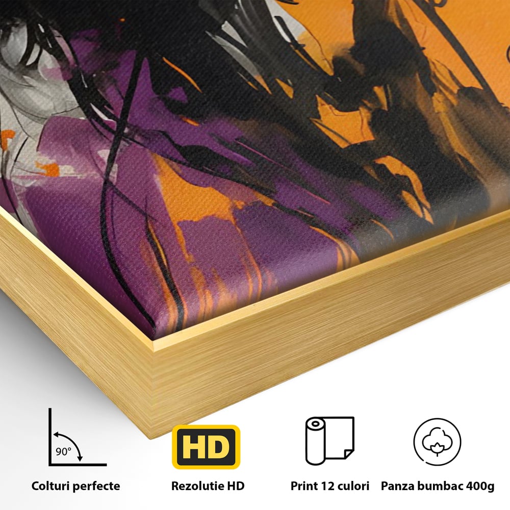 Tablou Canvas Premium LuxCanva® C1141, Classy Lady , Culori, Fashion, Beauty, Living Room, Bar, Relaxare, Culori Vibrante