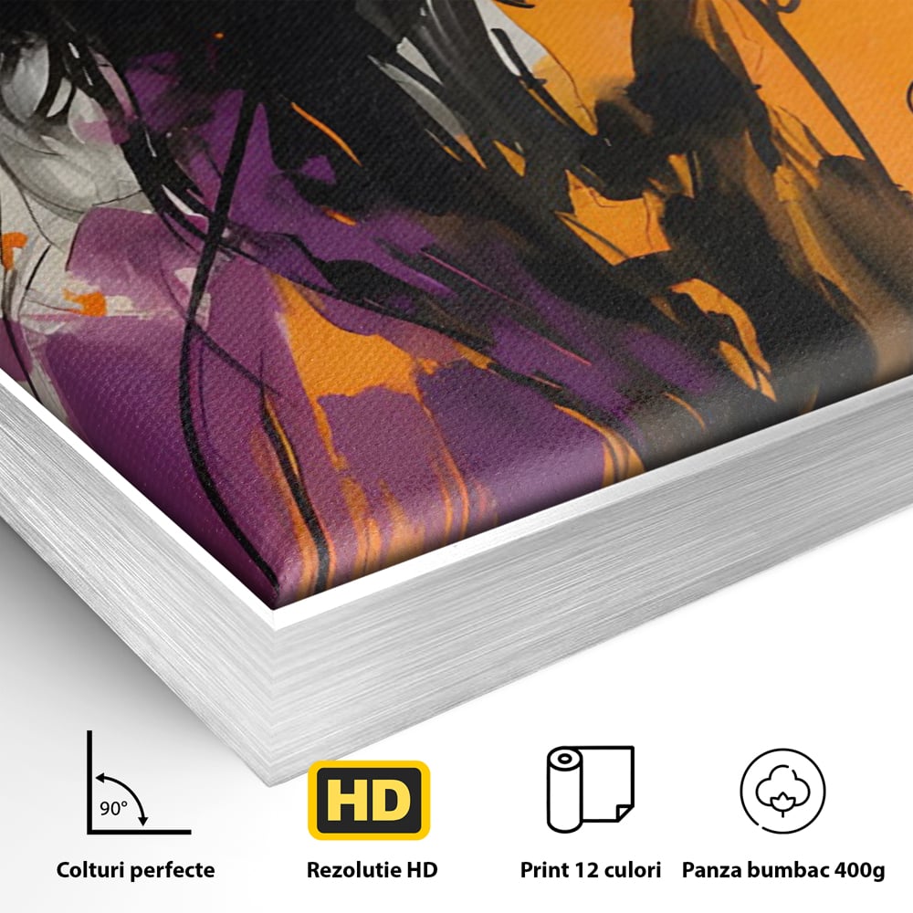 Tablou Canvas Premium LuxCanva® C1141, Classy Lady , Culori, Fashion, Beauty, Living Room, Bar, Relaxare, Culori Vibrante
