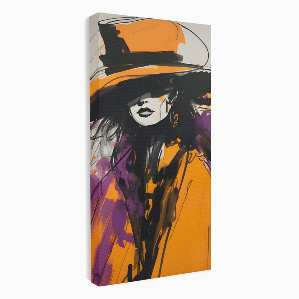 Tablou Canvas Premium LuxCanva® C1141, Classy Lady , Culori, Fashion, Beauty, Living Room, Bar, Relaxare, Culori Vibrante