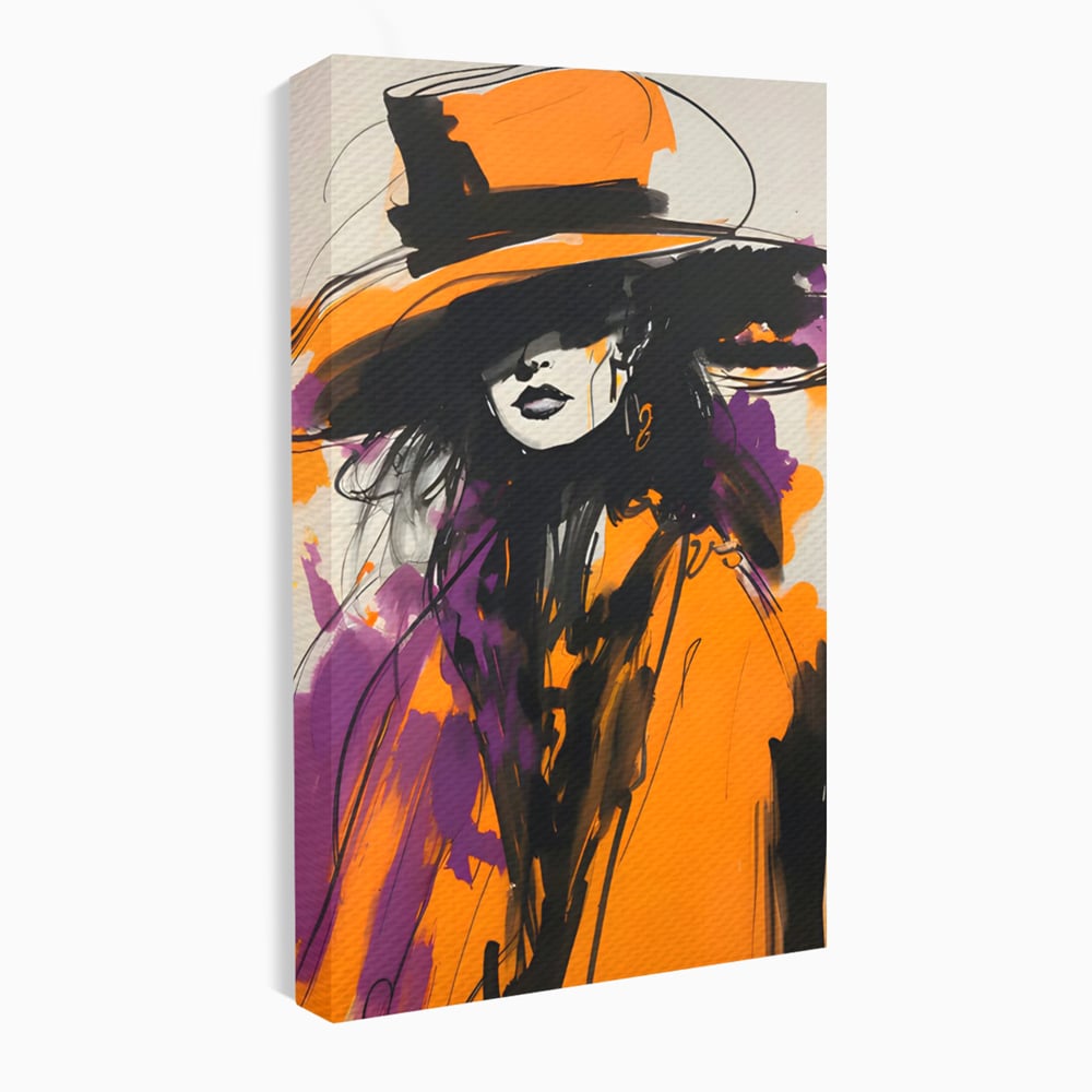 Tablou Canvas Premium LuxCanva® C1141, Classy Lady , Culori, Fashion, Beauty, Living Room, Bar, Relaxare, Culori Vibrante