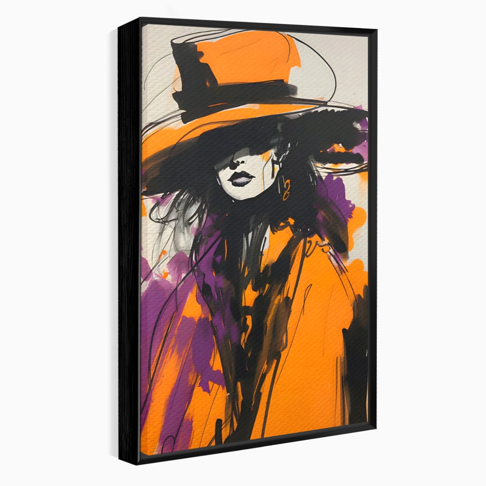 Tablou Canvas Premium LuxCanva® C1141, Classy Lady , Culori, Fashion, Beauty, Living Room, Bar, Relaxare, Culori Vibrante