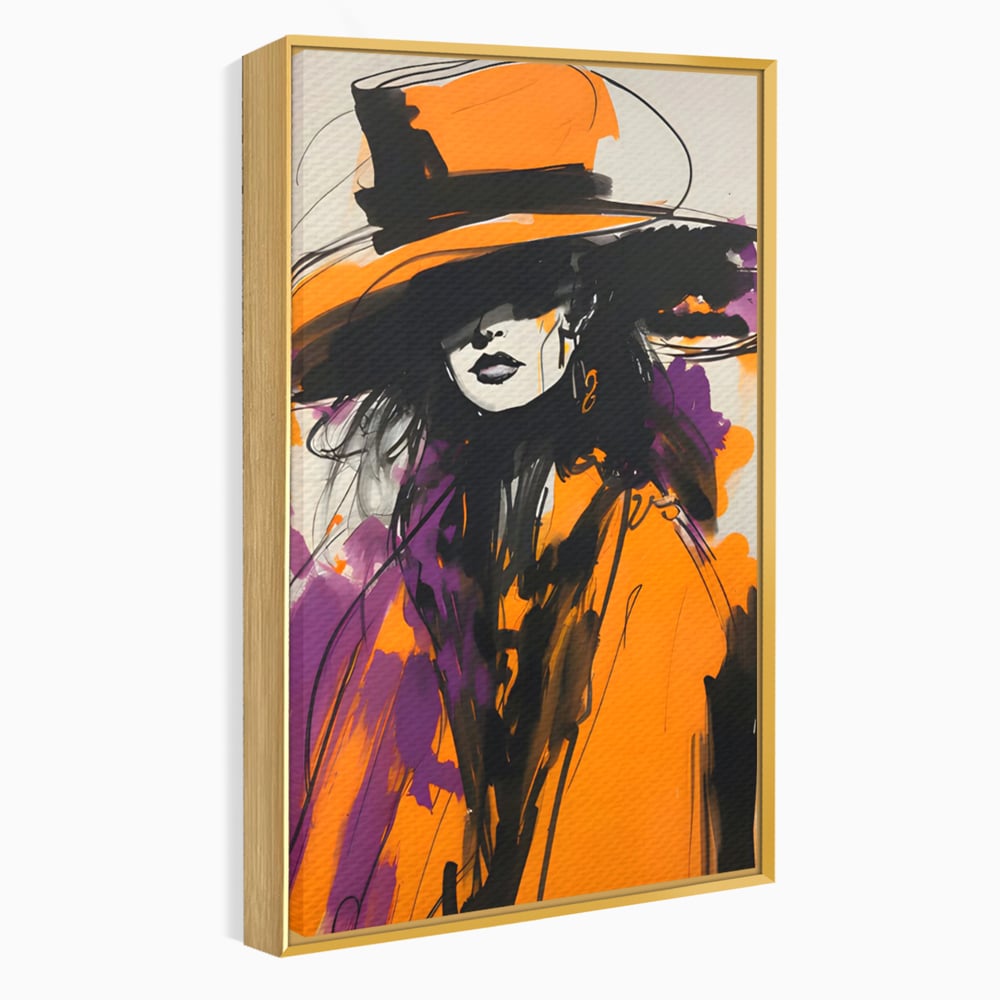 Tablou Canvas Premium LuxCanva® C1141, Classy Lady , Culori, Fashion, Beauty, Living Room, Bar, Relaxare, Culori Vibrante