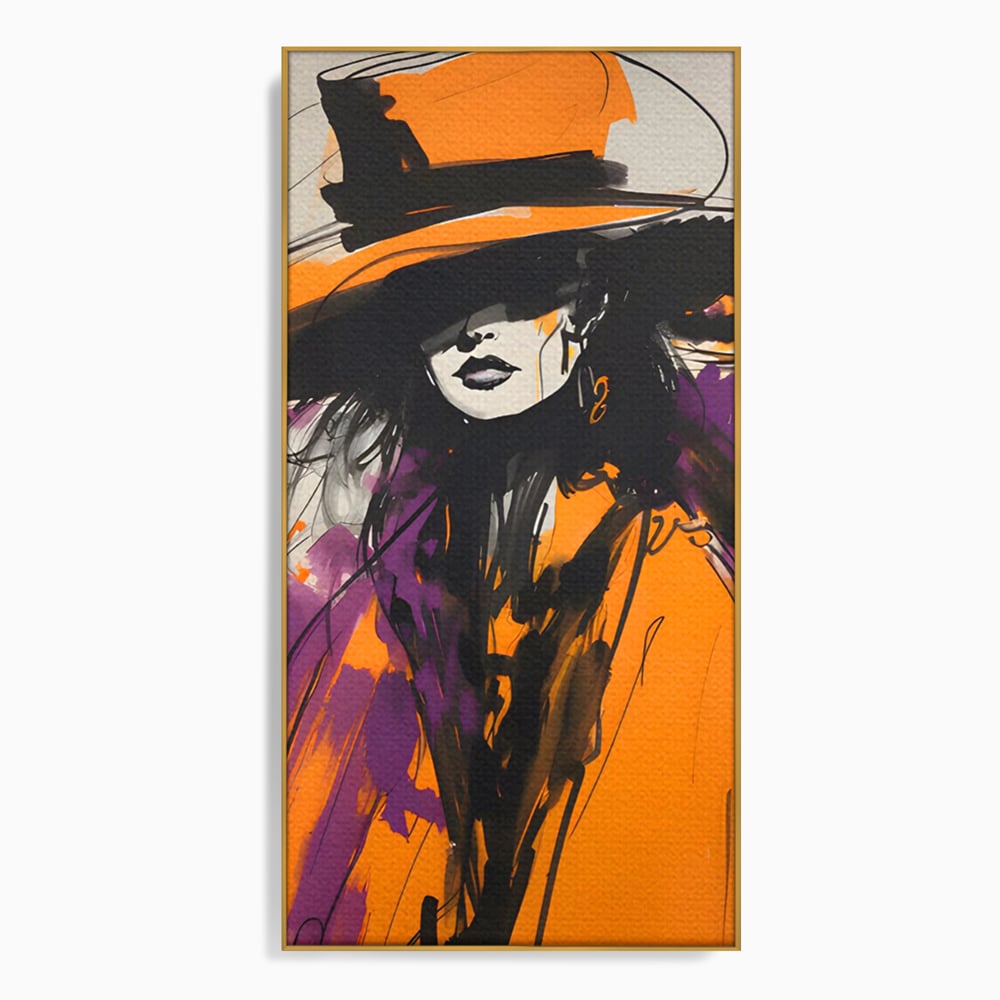 Tablou Canvas Premium LuxCanva® C1141, Classy Lady , Culori, Fashion, Beauty, Living Room, Bar, Relaxare, Culori Vibrante