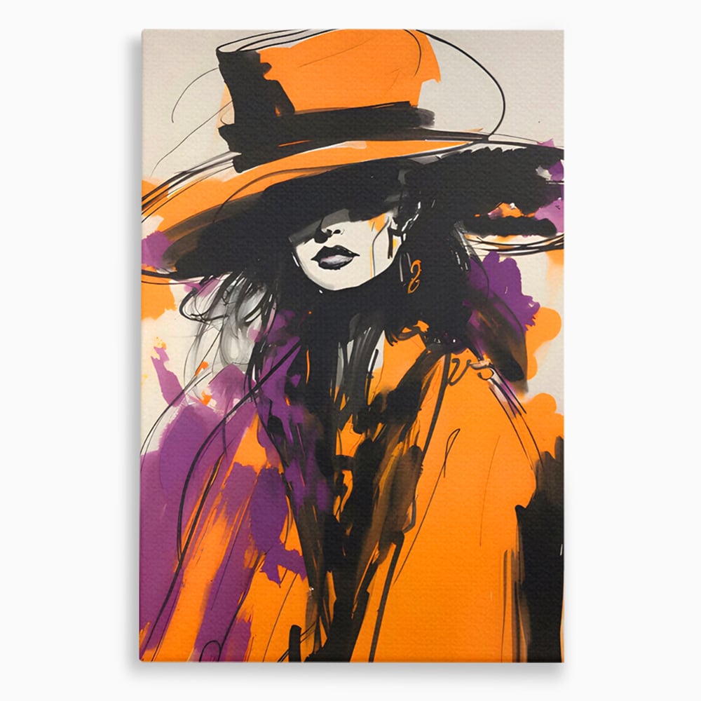 Tablou Canvas Premium LuxCanva® C1141, Classy Lady , Culori, Fashion, Beauty, Living Room, Bar, Relaxare, Culori Vibrante