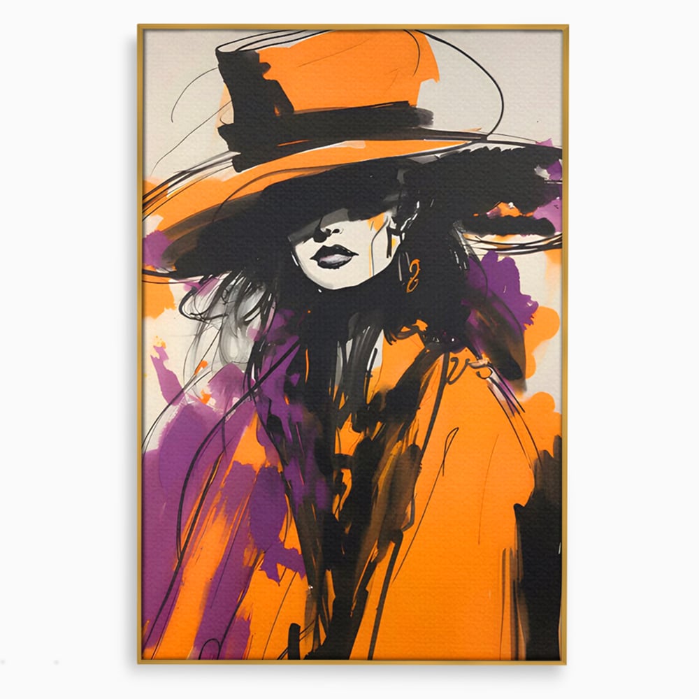 Tablou Canvas Premium LuxCanva® C1141, Classy Lady , Culori, Fashion, Beauty, Living Room, Bar, Relaxare, Culori Vibrante