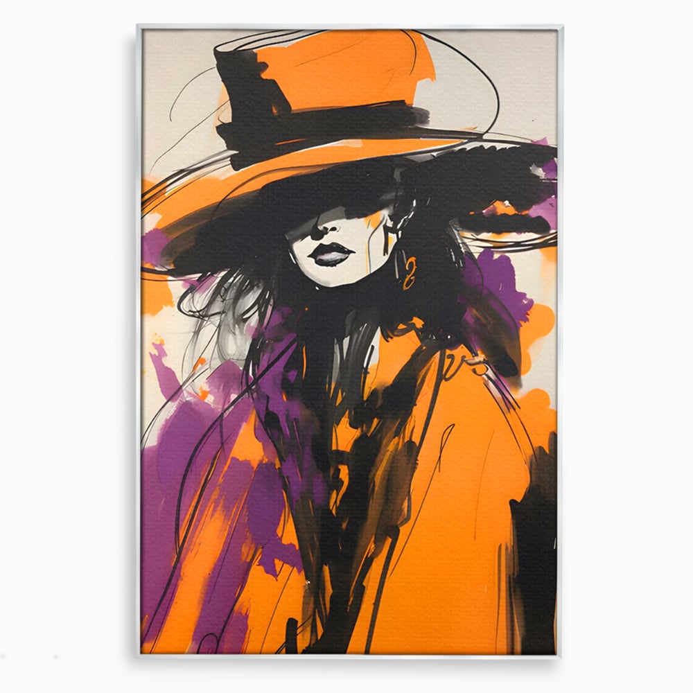 Tablou Canvas Premium LuxCanva® C1141, Classy Lady , Culori, Fashion, Beauty, Living Room, Bar, Relaxare, Culori Vibrante