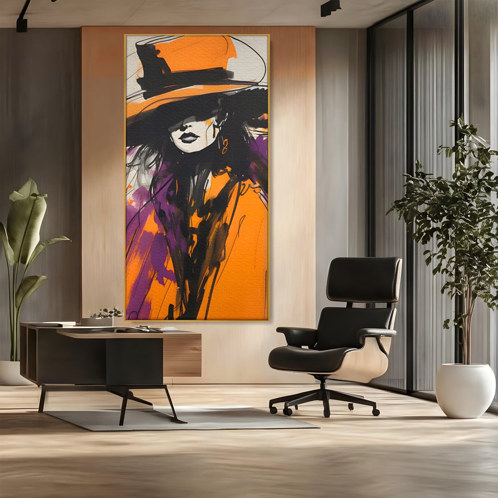 Tablou Canvas Premium LuxCanva® C1141, Classy Lady , Culori, Fashion, Beauty, Living Room, Bar, Relaxare, Culori Vibrante
