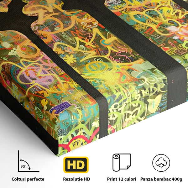 Tablou Canvas Premium LuxCanva® C1143, Believe , Culori, Pray, God, Divine, Living Room, Relaxare, Culori Vibrante