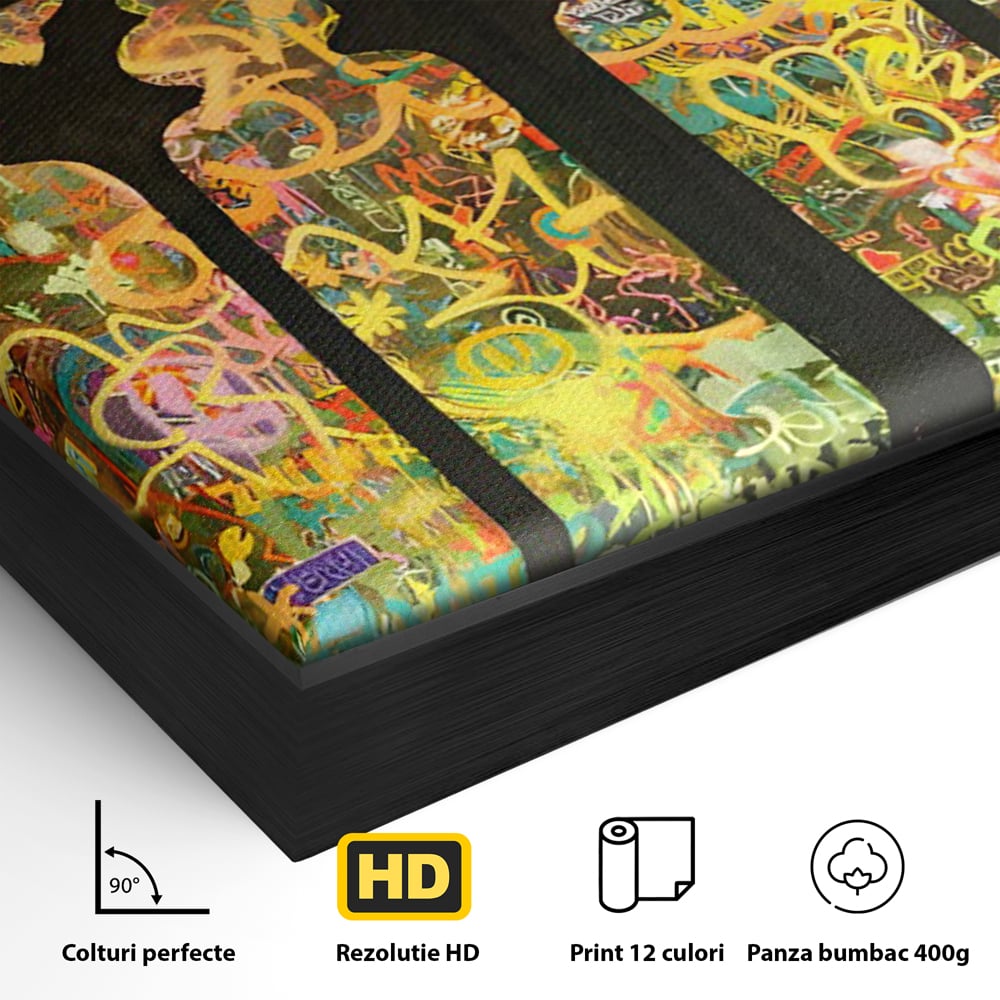 Tablou Canvas Premium LuxCanva® C1143, Believe , Culori, Pray, God, Divine, Living Room, Relaxare, Culori Vibrante