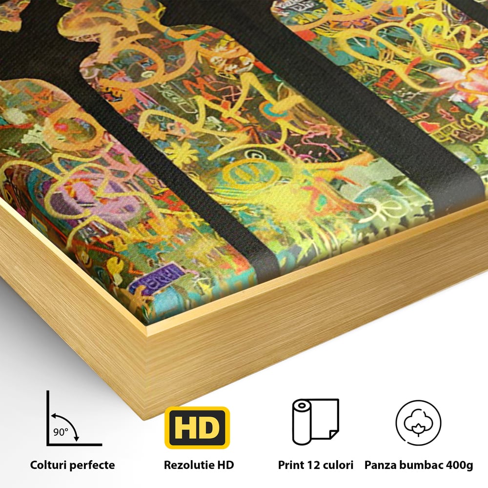 Tablou Canvas Premium LuxCanva® C1143, Believe , Culori, Pray, God, Divine, Living Room, Relaxare, Culori Vibrante