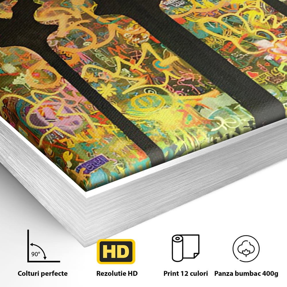 Tablou Canvas Premium LuxCanva® C1143, Believe , Culori, Pray, God, Divine, Living Room, Relaxare, Culori Vibrante