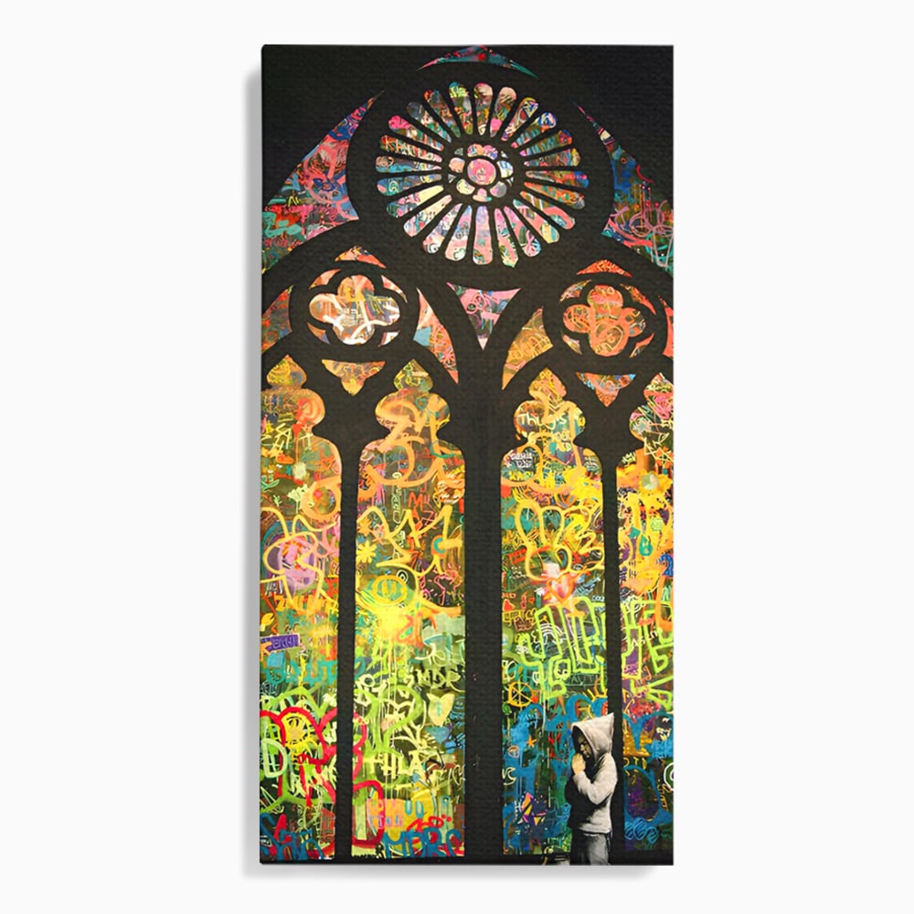 Tablou Canvas Premium LuxCanva® C1143, Believe , Culori, Pray, God, Divine, Living Room, Relaxare, Culori Vibrante