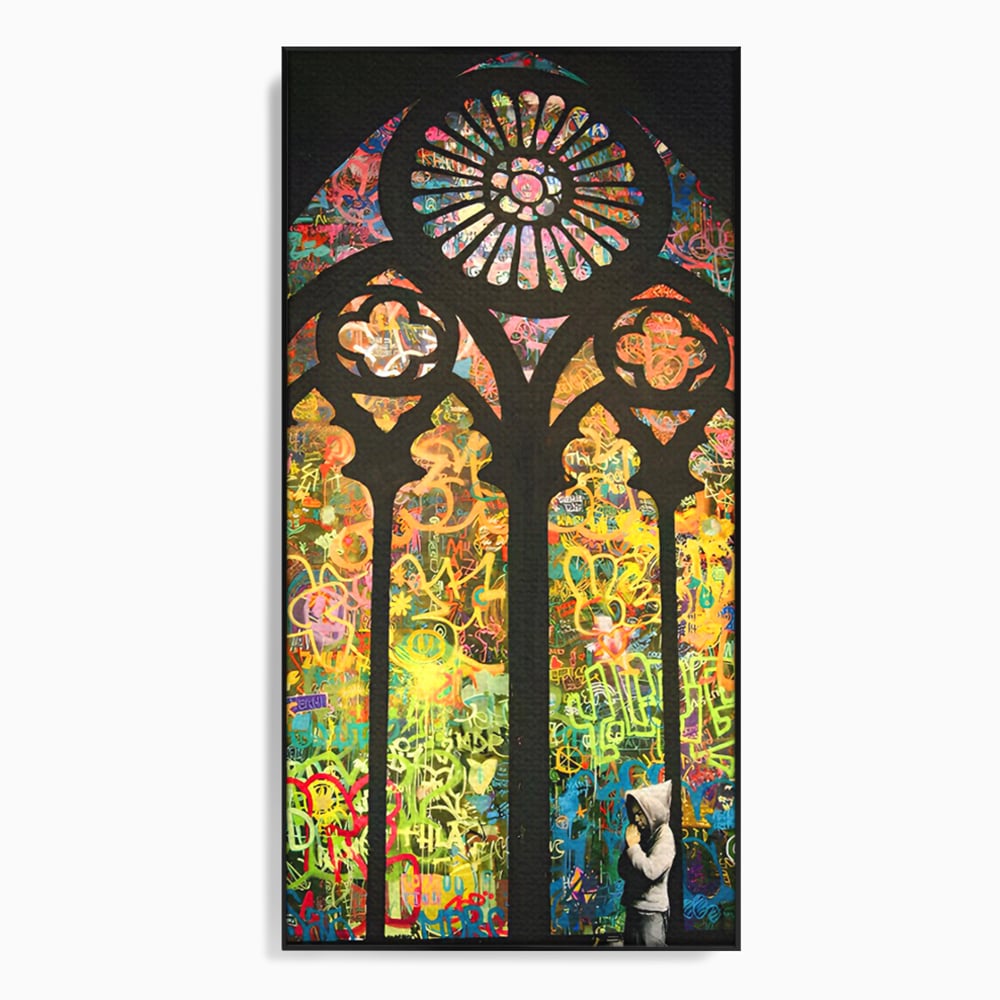 Tablou Canvas Premium LuxCanva® C1143, Believe , Culori, Pray, God, Divine, Living Room, Relaxare, Culori Vibrante