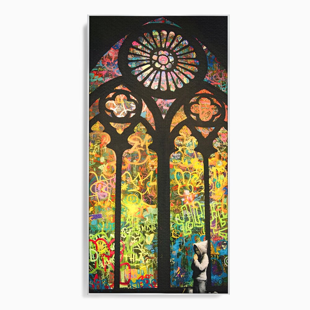 Tablou Canvas Premium LuxCanva® C1143, Believe , Culori, Pray, God, Divine, Living Room, Relaxare, Culori Vibrante