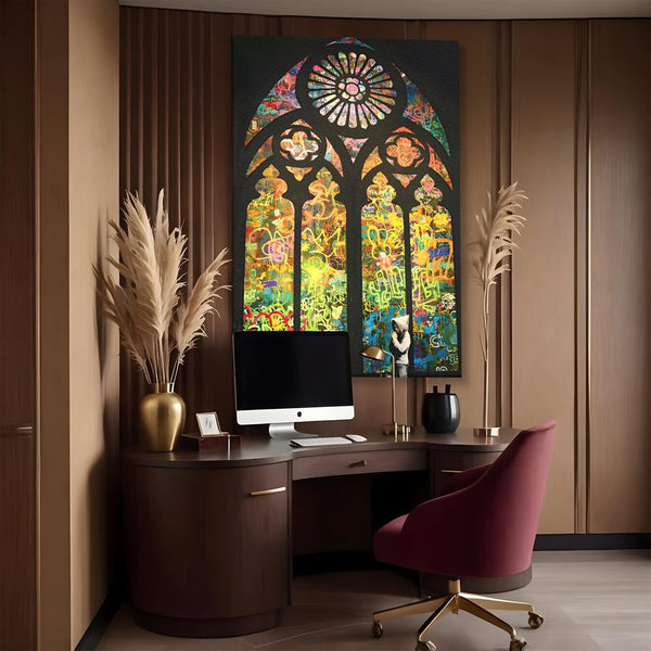 Tablou Canvas Premium LuxCanva® C1143, Believe , Culori, Pray, God, Divine, Living Room, Relaxare, Culori Vibrante