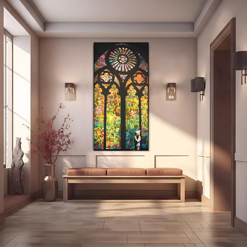 Tablou Canvas Premium LuxCanva® C1143, Believe , Culori, Pray, God, Divine, Living Room, Relaxare, Culori Vibrante