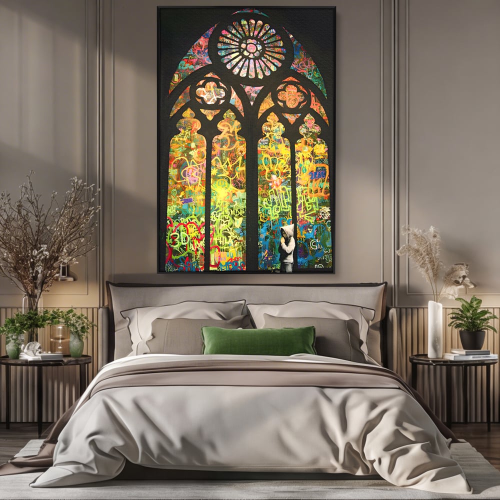Tablou Canvas Premium LuxCanva® C1143, Believe , Culori, Pray, God, Divine, Living Room, Relaxare, Culori Vibrante