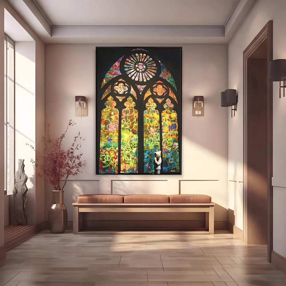 Tablou Canvas Premium LuxCanva® C1143, Believe , Culori, Pray, God, Divine, Living Room, Relaxare, Culori Vibrante
