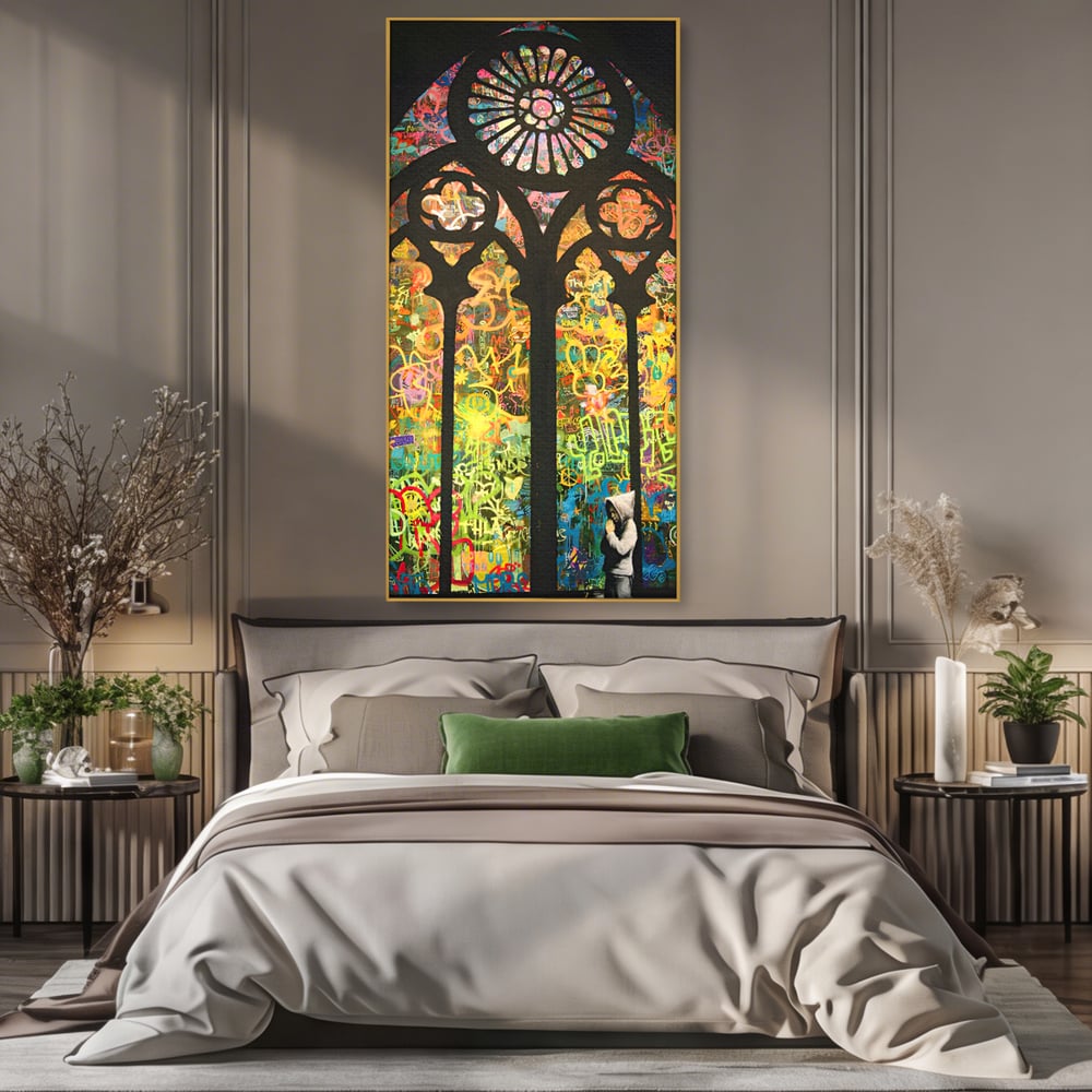 Tablou Canvas Premium LuxCanva® C1143, Believe , Culori, Pray, God, Divine, Living Room, Relaxare, Culori Vibrante