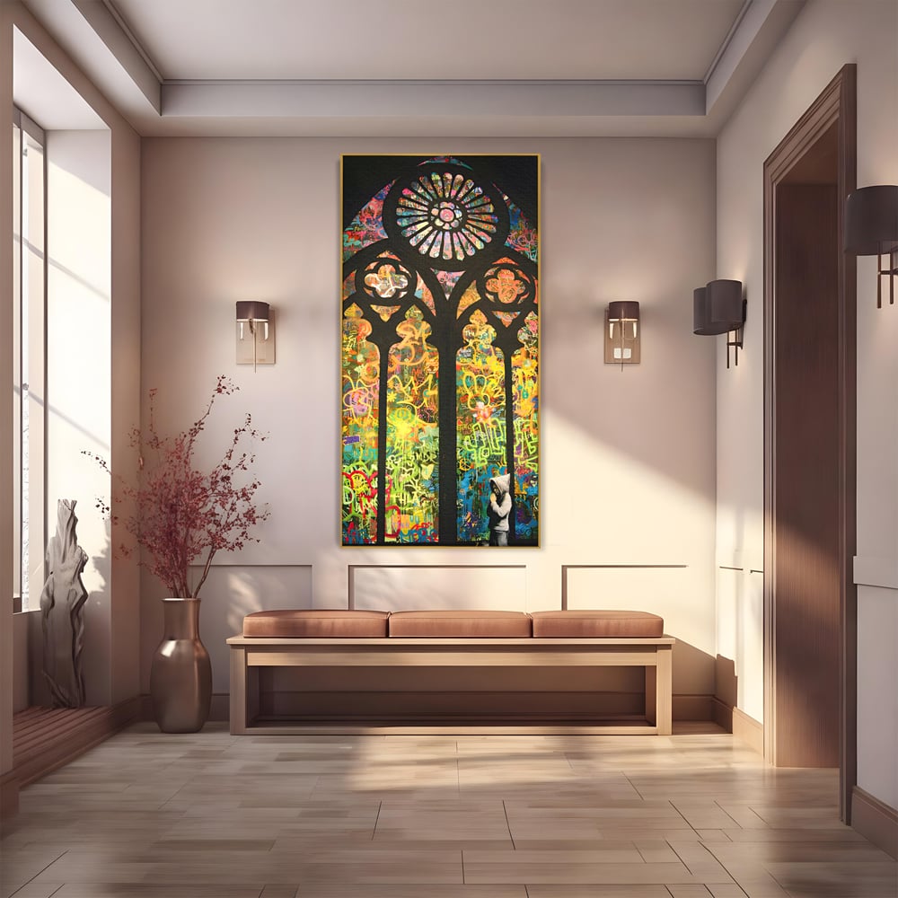 Tablou Canvas Premium LuxCanva® C1143, Believe , Culori, Pray, God, Divine, Living Room, Relaxare, Culori Vibrante
