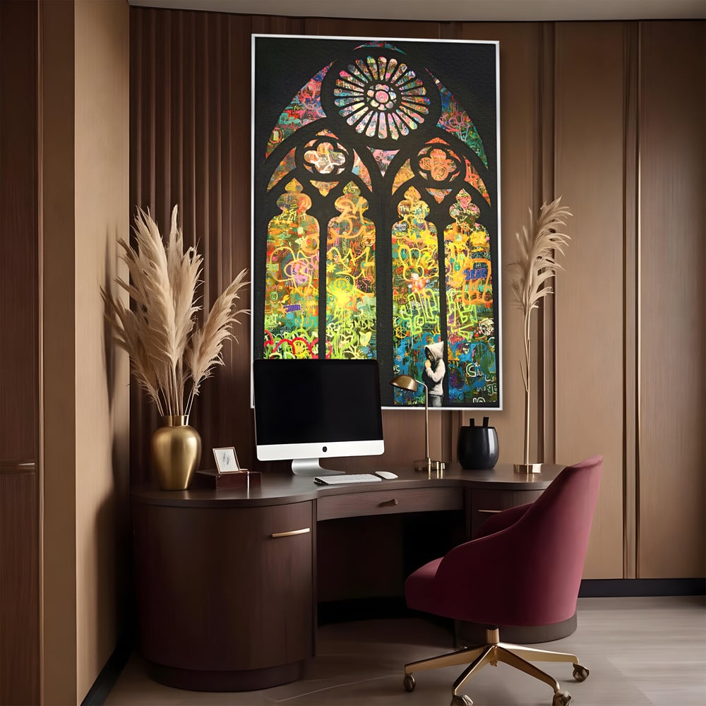 Tablou Canvas Premium LuxCanva® C1143, Believe , Culori, Pray, God, Divine, Living Room, Relaxare, Culori Vibrante