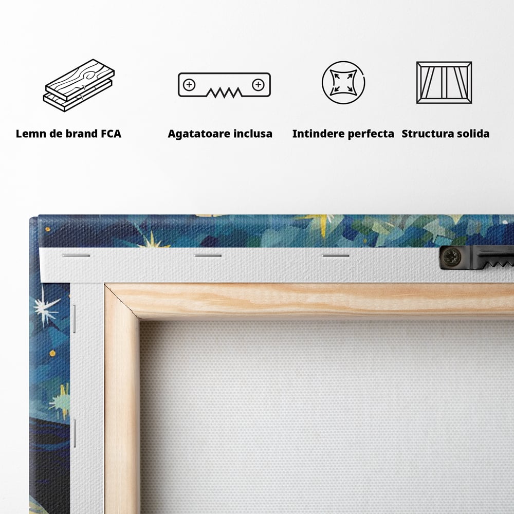 Tablou Canvas Premium LuxCanva® C1144, Turtle In The Ocean , Culori, Water, Swimming, Sky, Living Room, Relaxare, Culori Vibrante