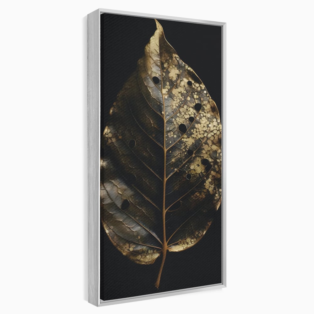 Tablou Canvas Premium LuxCanva® C1145, Old Golden Leaf , Culori, Nature, Time, Age, Living Room, Relaxare, Culori Vibrante