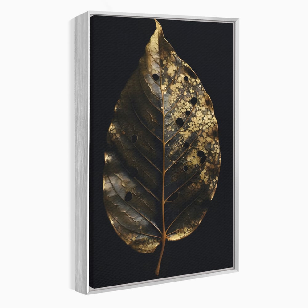 Tablou Canvas Premium LuxCanva® C1145, Old Golden Leaf , Culori, Nature, Time, Age, Living Room, Relaxare, Culori Vibrante