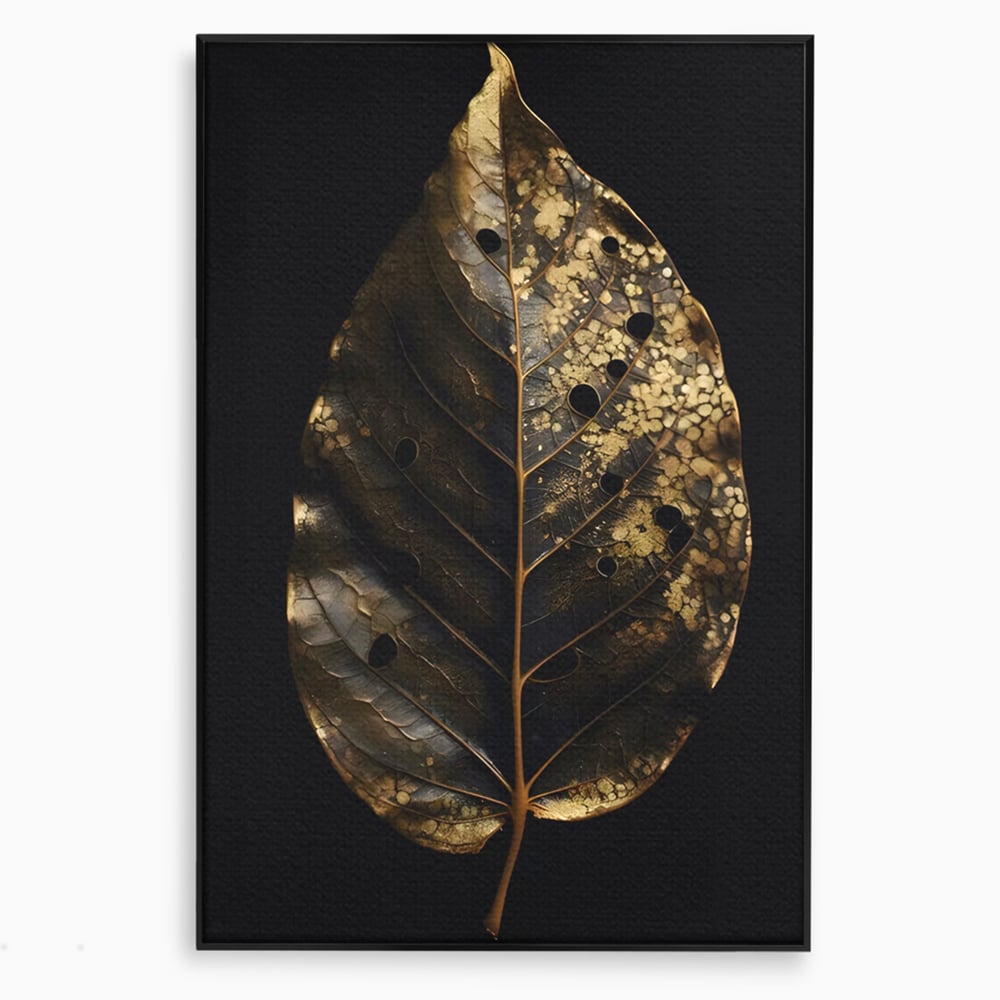 Tablou Canvas Premium LuxCanva® C1145, Old Golden Leaf , Culori, Nature, Time, Age, Living Room, Relaxare, Culori Vibrante