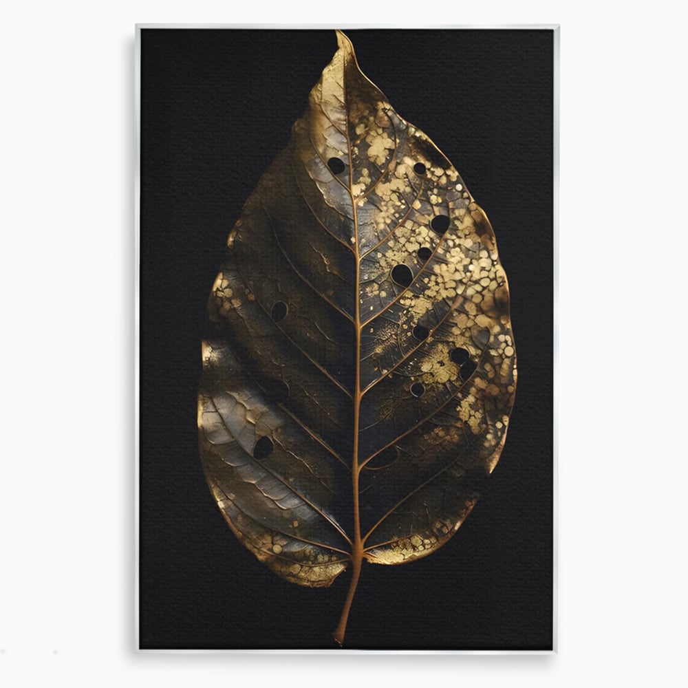 Tablou Canvas Premium LuxCanva® C1145, Old Golden Leaf , Culori, Nature, Time, Age, Living Room, Relaxare, Culori Vibrante