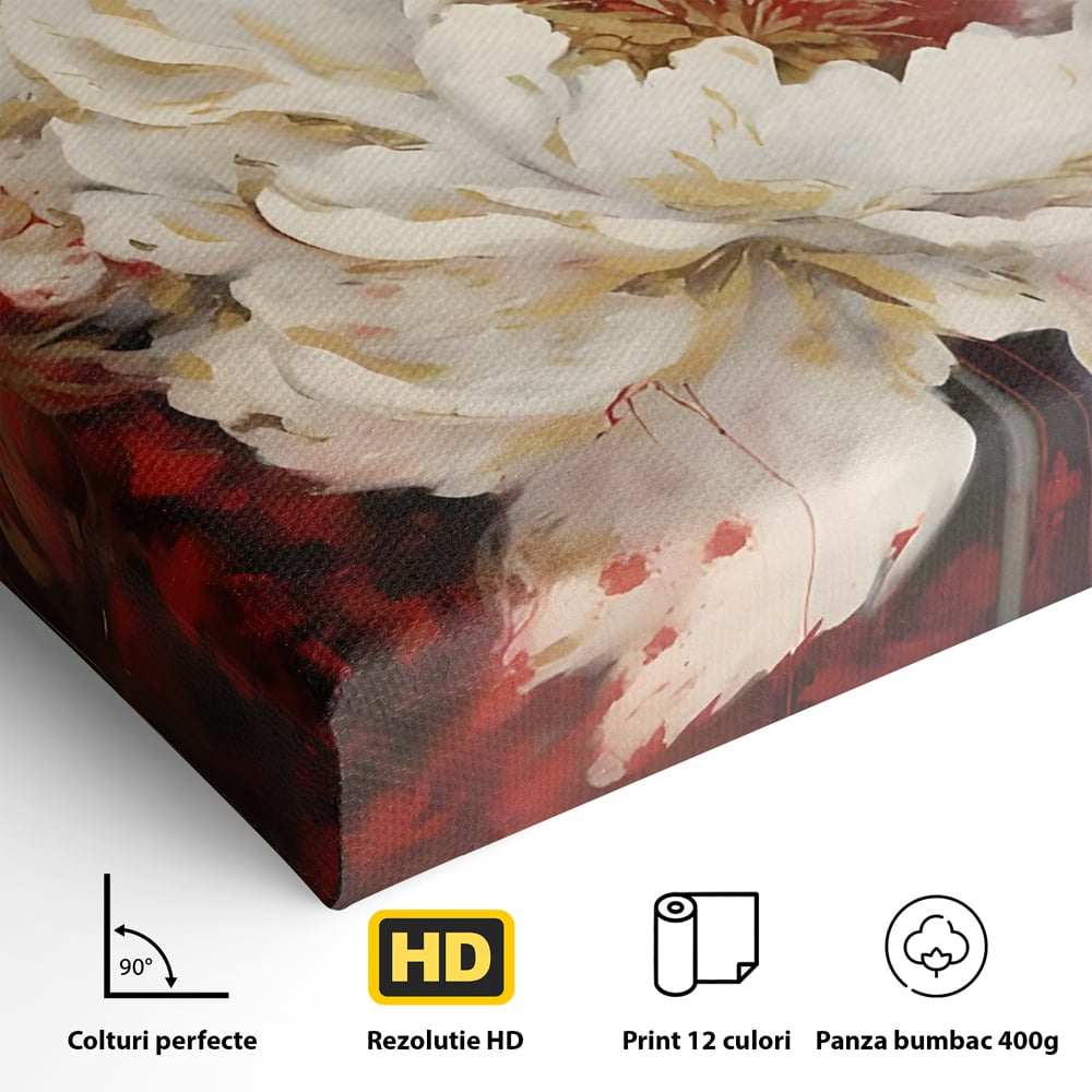 Tablou Canvas Premium LuxCanva® C1147, Frumusetea Florilor , Culori, Plante, Natura, Orhidee, Living Room, Relaxare, Culori Vibrante