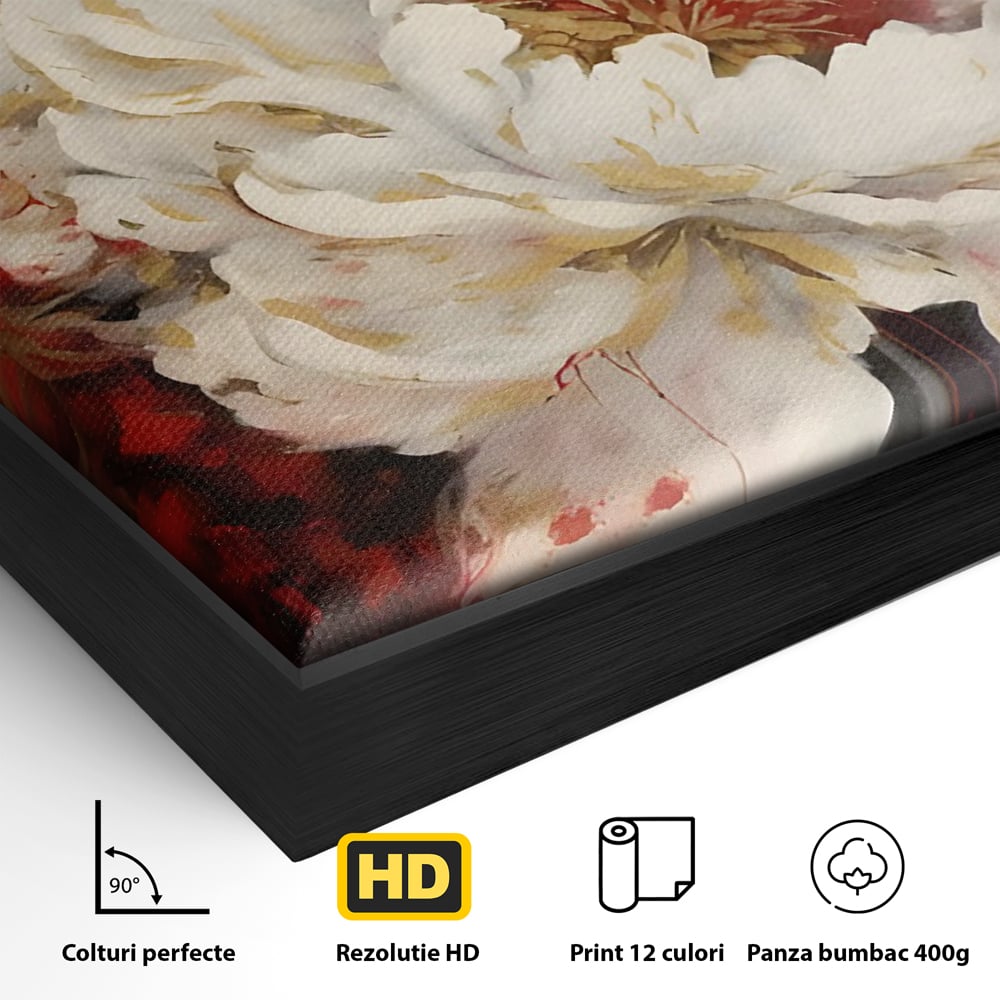 Tablou Canvas Premium LuxCanva® C1147, Frumusetea Florilor , Culori, Plante, Natura, Orhidee, Living Room, Relaxare, Culori Vibrante