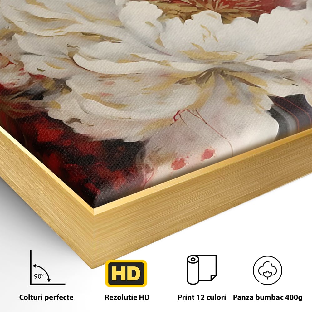 Tablou Canvas Premium LuxCanva® C1147, Frumusetea Florilor , Culori, Plante, Natura, Orhidee, Living Room, Relaxare, Culori Vibrante