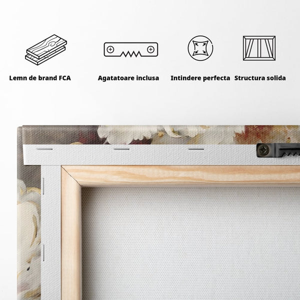 Tablou Canvas Premium LuxCanva® C1147, Frumusetea Florilor , Culori, Plante, Natura, Orhidee, Living Room, Relaxare, Culori Vibrante